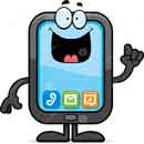 Happy Mobile Phone Image
